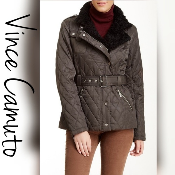 Vince Camuto Jackets & Blazers - Vince Camuto Zipper Puffer Faux Fur Jacket, S